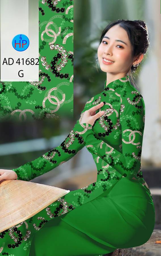 Vải Áo Dài Hoa Văn Chanel AD 41682 9